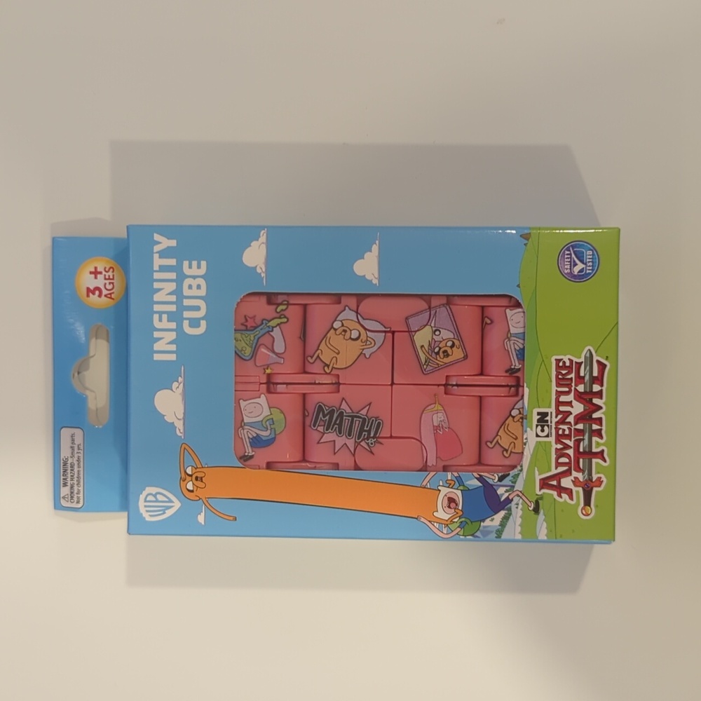 CN Adventure Time Pink Infinity Cube Fidget Toy for Kids Stocking stuffer New